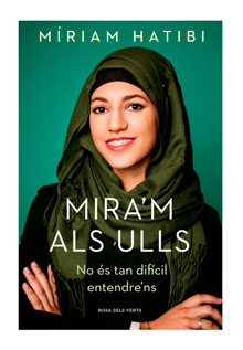 Portada del llibre amb un retrat de Miriam Hatibi vestida de verd, somrient i amb els braços creuats